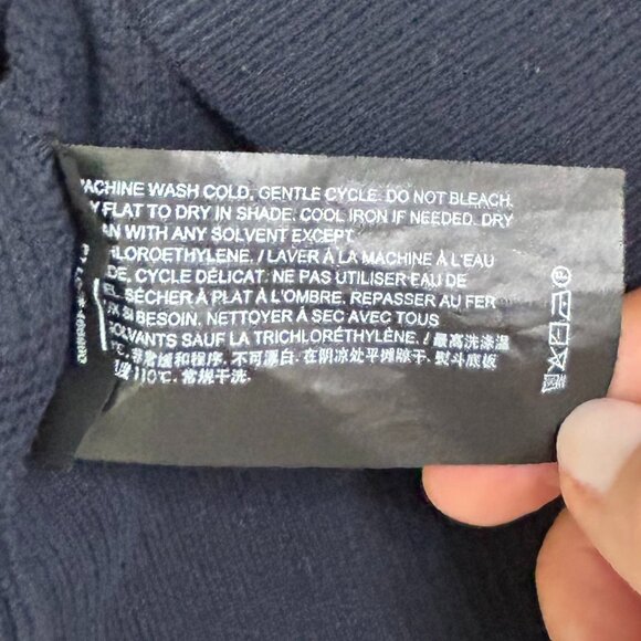 Theory Myhlo Breach Crewneck Sweater Navy Size M - Picture 8 of 10